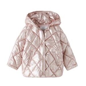 Zara Quilted Shimmer Jacket 2-3 years